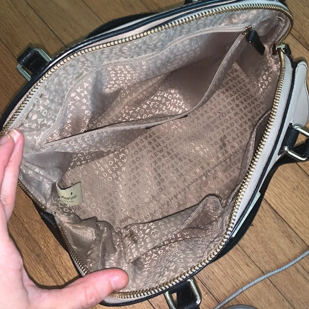 Kate Spade Black & White Satchel - Picture 6 of 10